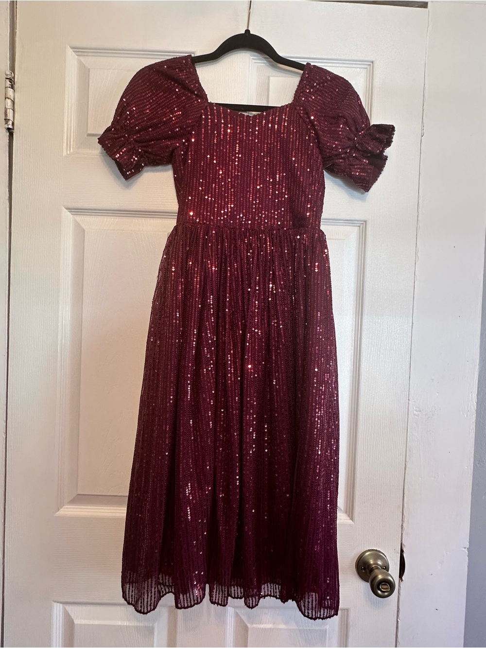 Ivy City Co Mini Clara Dress in Plum Small